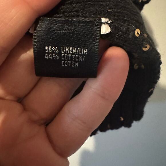 Lafayette 148 New York Black and Gold Tank Top size medium - Picture 5 of 5